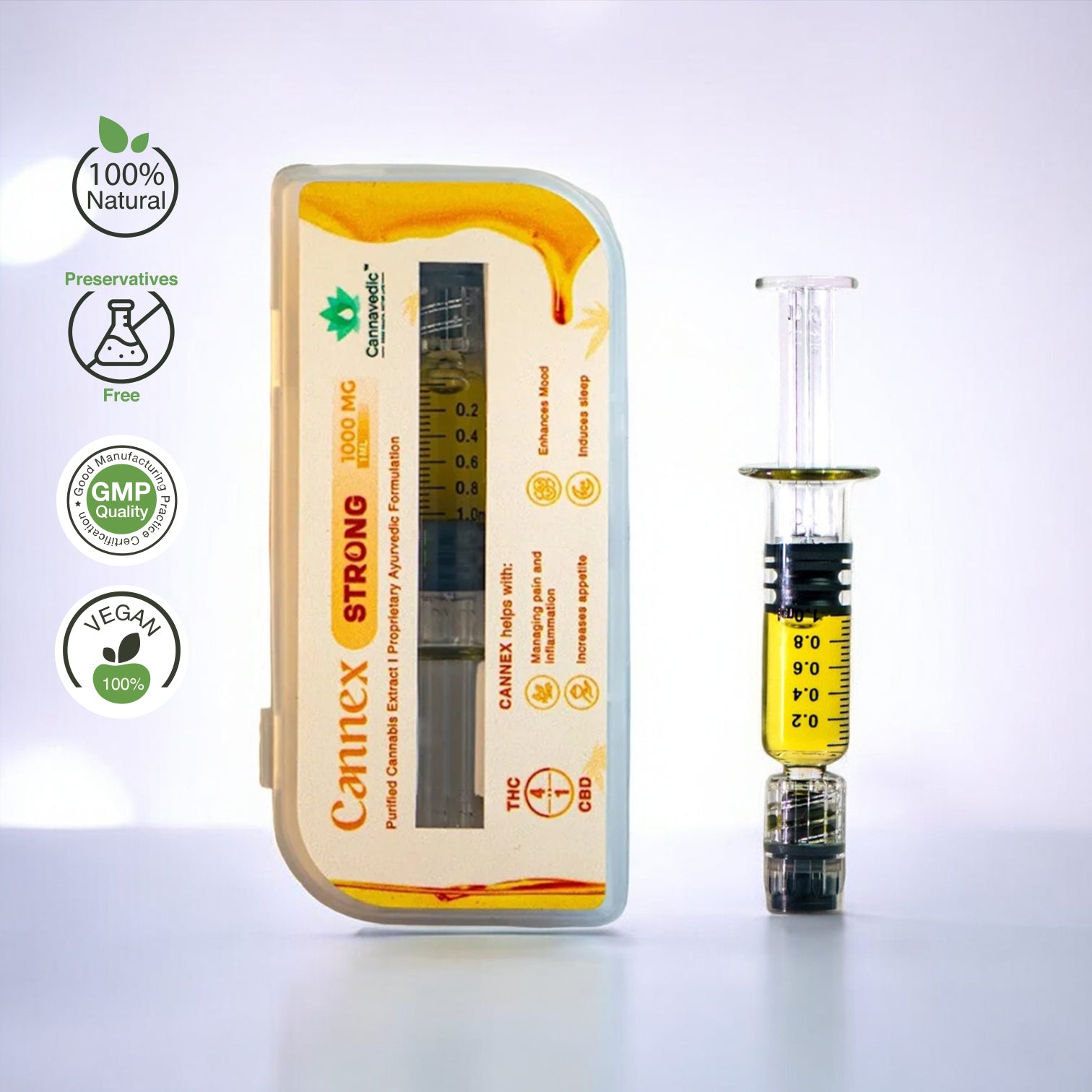 CannEx Strong THC+CBD Extract (4:1|THC:CBD) 1000mg | 1ml