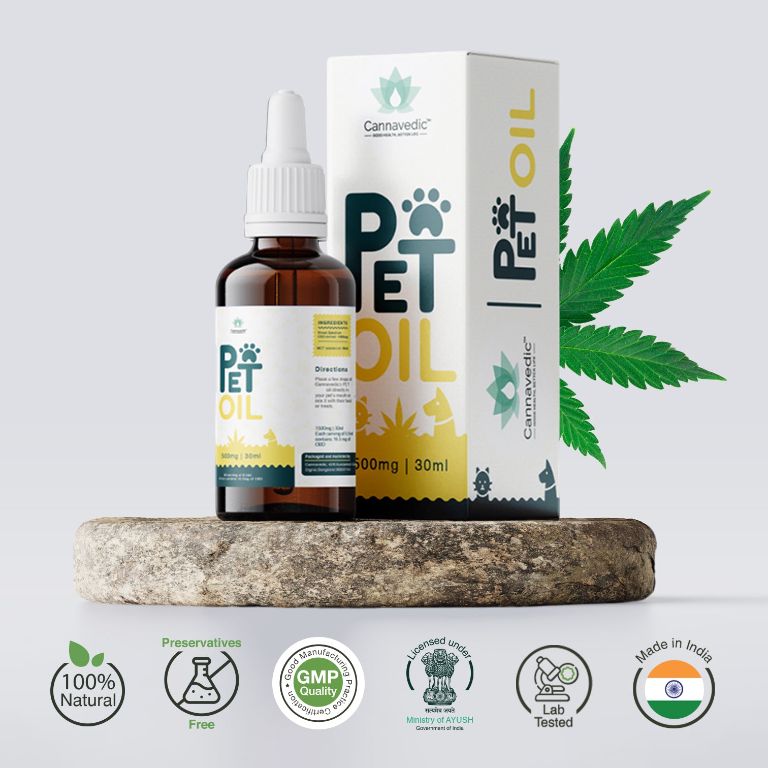 Pet CBD oil – 500mg | 10ml - 50mg/ml