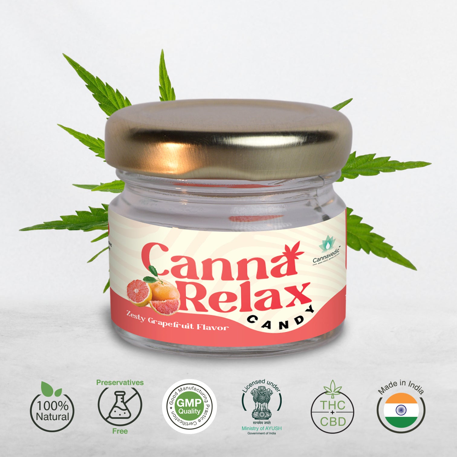 CannaRelax - Ayurvedic Vijaya Candy | Pack of 2 | (2:1|THC:CBD) - 60mg/ Candy