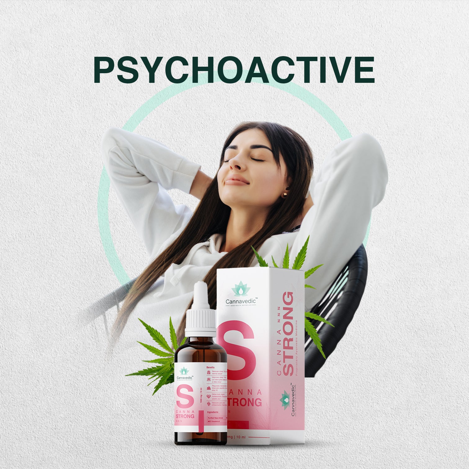 CannaStrong 1000mg | 10ml | Vijaya Leaf oil - 100mg/ml