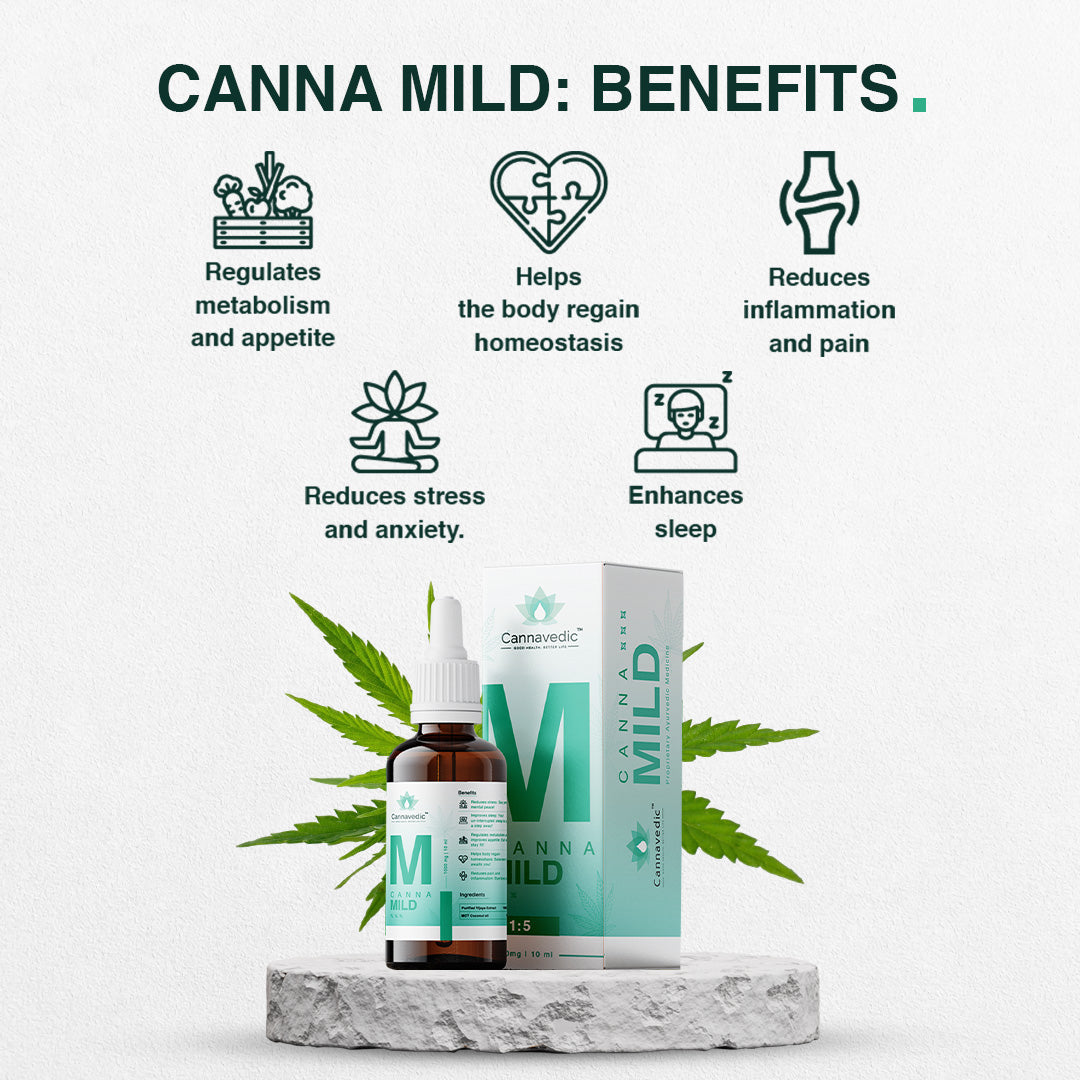 Pain Relief Combo - CannaMild Oil 1000mg+Vedic Relief-Pain Relief Oil 50ml